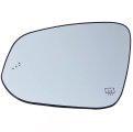 Spieg Driver Side Mirror Glass For Toyota Highlander 2014-2019 Heated W Blind Spot Detection Bsm Backing Plate Left View 