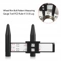 Wheel Tire Rim Bolt Ruler Universal Gauge Pcd 4 5 6 8 Holes Lug Pattern Sliding Measuring Tool To Measure Studs On Vehicle