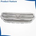 Silvery Grey With Chrome Molding Trim Frame Front Bumper Grille Upper Replacement For Escape 2017-2019 Gj5z8200b