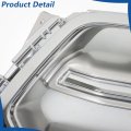 Silvery Grey With Chrome Molding Trim Frame Front Bumper Grille Upper Replacement For Escape 2017-2019 Gj5z8200b