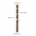 Uxcell 8pcs 10 1mm Drilling Dia Straight Shank High-speed Steel Cobalt Metric Twist Drill Bit Rotary Tool