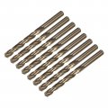 Uxcell 8pcs 10 1mm Drilling Dia Straight Shank High-speed Steel Cobalt Metric Twist Drill Bit Rotary Tool