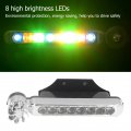 2pcs Daytime Running Lights 8 Led Waterproof Wind Energy Powered Car Exterior Light Lamp For Cars Trucks Suvs