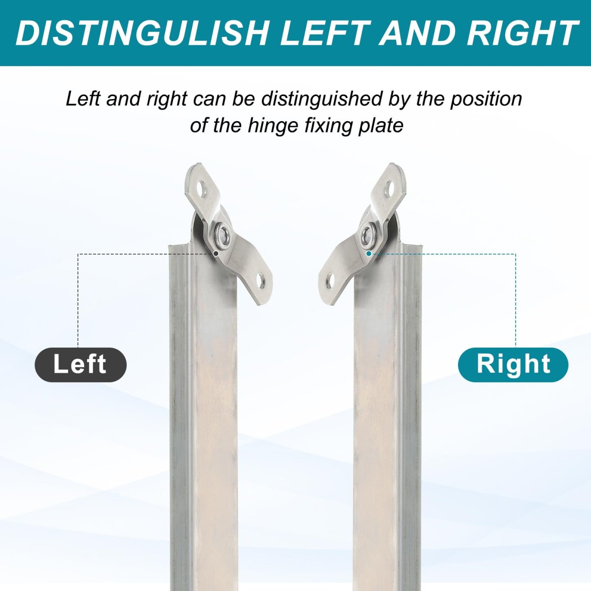 2pcs Window Hinges 8 304 Stainless Steel Top-hung Stays Adjustable Telescopic Support Hardware Kit Angle Controller Silver