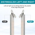 2pcs Window Hinges 8 304 Stainless Steel Top-hung Stays Adjustable Telescopic Support Hardware Kit Angle Controller Silver