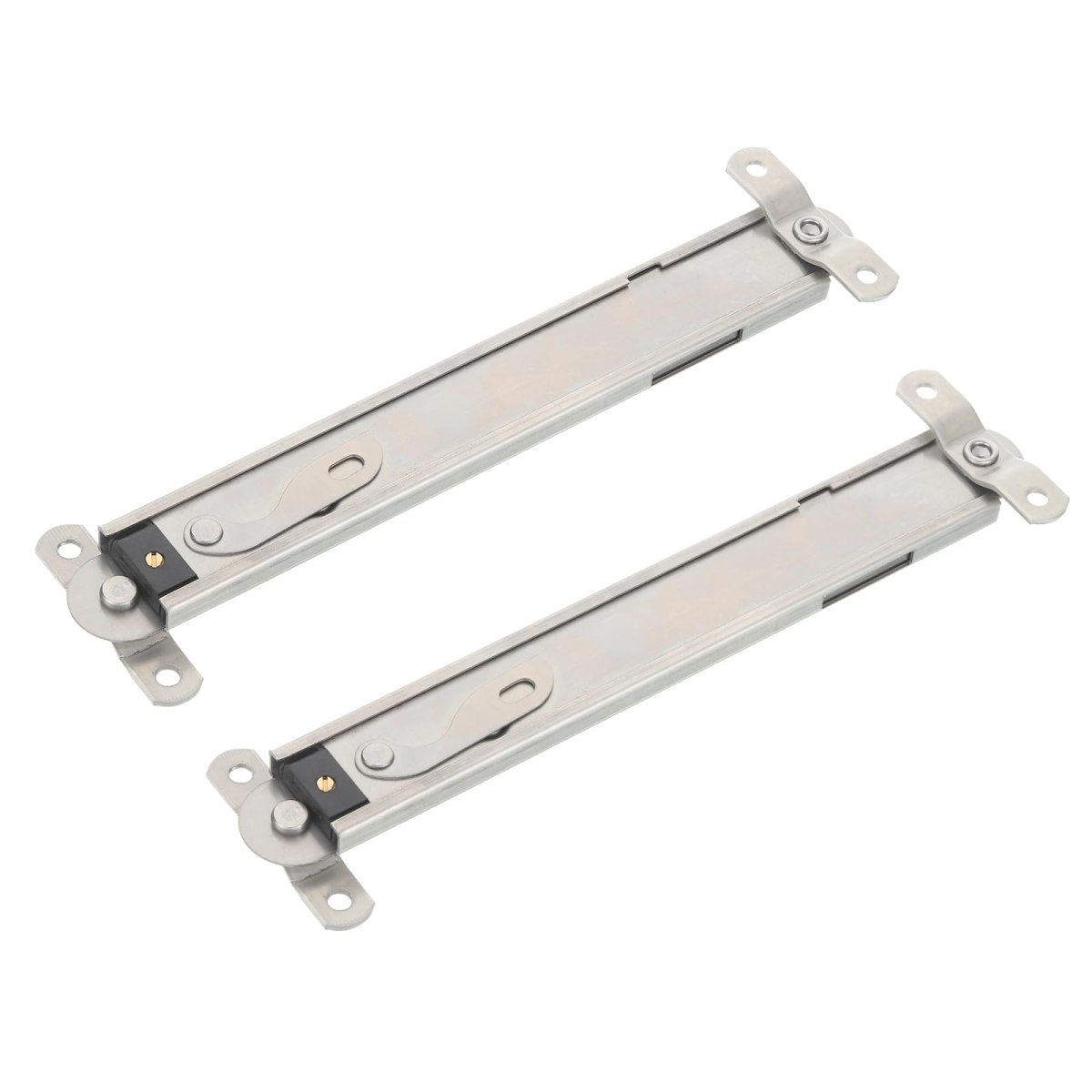 2pcs Window Hinges 8 304 Stainless Steel Top-hung Stays Adjustable Telescopic Support Hardware Kit Angle Controller Silver