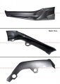 Acr Style Painted Two-toned Gloss Black Modern Steel Metallic Front Bumper Lip Splitter Kit Compatible For 2021-2022 Honda