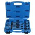 Glow Plug Remover Set 22pcs Set Electrodes Removal Tool Tip Puller Kit Metal Portable Complete With Storage Box Auto Accessory 
