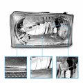 Amerilite For 1999-2004 Ford Super Duty F-250 F-350 F-450 F-550 Excursion Chrome Headlights Beams Pair Passenger And Driver