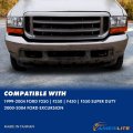 Amerilite For 1999-2004 Ford Super Duty F-250 F-350 F-450 F-550 Excursion Chrome Headlights Beams Pair Passenger And Driver