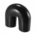X Autohaux 76mm 3 Id 180 Degree Silicone Reducer Hose Coupler Intercooler Tube Black For Car Intake Piping