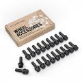 20pcs Extended Black 12x1 5 Lug Bolts 30mm Shank Length Cone Seat Not Oem Compatible With Bmw 128i 135i 318i 320i 325i 328i