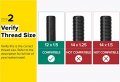 20pcs Extended Black 12x1 5 Lug Bolts 30mm Shank Length Cone Seat Not Oem Compatible With Bmw 128i 135i 318i 320i 325i 328i