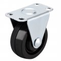 1 5 Inch Casters Wheels Rubber Top Plate Mounted Swivel Fixed Caster Wheel 44lb Capacity 4 Pcs 2 With Brake 