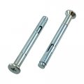 3 8 X 5 Zinc Plated Flat Head Phillips Sleeve Anchors Pack Of 12 