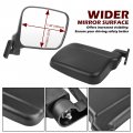 Sautvs Adjustable Wider Rearview Side Mirrors For Polaris General Xp 4 1000 Folding Clear Rear View  2016-2023 Accessories 2pcs