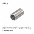 Uxcell Wire Thread Inserts 5 16-18 Unc 3 0d 304 Stainless Steel Helical Type Coiled Screw Repair Threaded Sleeve Sheath 5pcs