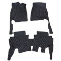 Floor Mats Liner For Honda Hrv 2023 2025 3 Piece Front Left Right Rear Set Black Microfiber Leather With Beige Stitching Xpe 