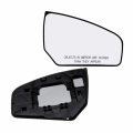 Passenger Right Side Mirror Glass Assembly With Plastic Back Plate Non-heated For 2007-2012 Nissan Sentra Sedan 4-door Models