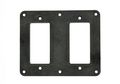 Leviton 3251-e 2-gang Gfci Decora Receptacle Coverplate Black 