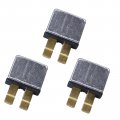 Zookoto 15a Plug In Mounting Automotive Circuit Breaker Snap Off 2 Sections Balde Terminal 3 Pcs 