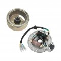 Magneto Stator Flywheel Rotor Kit Plate Copper Aluminum Fit For 90cc 110cc 125cc 140cc Kick Start Engine Pit Pro Bike Trail