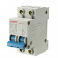 Uxcell 2 Poles 25a 400v Low-voltage Miniature Circuit Breaker Din Rail Mount Dz47-63 C25