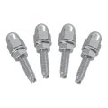 Gg Grand General 50511 Chrome Acorn Nut Set- Bulk Pack Set Of 4 