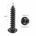 Uxcell Hex Socket Self Tapping Screws M4 X 20mm Carbon Steel Wood Screw 200pcs