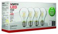 Satco 4 Inch 5w A19 Led Medium Base Replacement Lamp Pack Of