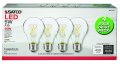 Satco 4 Inch 5w A19 Led Medium Base Replacement Lamp Pack Of