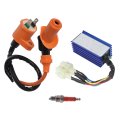 Racing Ignition Coil And Spark Plug Cdi Replacement For Gy6 50cc 125cc 150cc 
