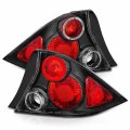 Amerilite 2 Door Taillights Halo Black For Honda Civic Passenger And Driver Side