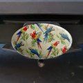 Macaws Parrots Jungle Rainforest Pattern Oval Tow Trailer Hitch Cover Plug Insert