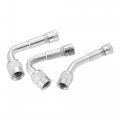 X Autohaux 8pcs Tire Valve Stem Extension 2 Flexible Dual Extender Pipe 3 9 6 Multi Degree 45 90 135 Adapter For Car Truck