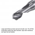 Uxcell Spotting Drill Bits 3mm Dia 4mm Shank 90 Degree Solid Carbide Altisin Coated 2 Flutes Round Drilling Cutter