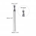 Uxcell Spotting Drill Bits 3mm Dia 4mm Shank 90 Degree Solid Carbide Altisin Coated 2 Flutes Round Drilling Cutter