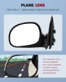 Left And Right Side View Mirror Fit For 1997-1999 Ford 250