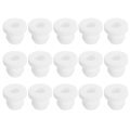 15pcs Rubber Grommets 7mm Drill Hole 4 5mm Id Top Hat Grommet White Silicone Plug Gasket For Wiring Automotive 