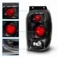 Amerilite Black Replacement Brake Tail Lights Set For 98-01 Ford Explorer Passenger And Driver Side