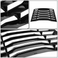 Dna Motoring Ztl-y-0033 Rear Window Vent Louver Windshield Sun Shade Cover Assembly Black