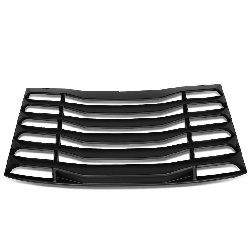 Dna Motoring Ztl-y-0033 Rear Window Vent Louver Windshield Sun Shade Cover Assembly Black