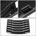 Dna Motoring Ztl-y-0033 Rear Window Vent Louver Windshield Sun Shade Cover Assembly Black
