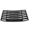 Dna Motoring Ztl-y-0033 Rear Window Vent Louver Windshield Sun Shade Cover Assembly Black 