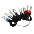 Szzijia 18 Pcs Terminals Removal Key Tool Set Electrical Remove Stainless Steel Car Wire Terminal Kit