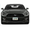 Ipick Image For Ford Mustang Speed-line Dual Logos Mirror Chrome Metal License Plate Frame