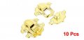 Uxcell A14082700ux0035 Antique Wood Box Latch Sets Case Hasp Lock 28 Mm Long Brass Tone Pack Of 10
