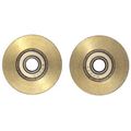 1-1 4 Diameter Steel Door Rollers 2 Pkg 