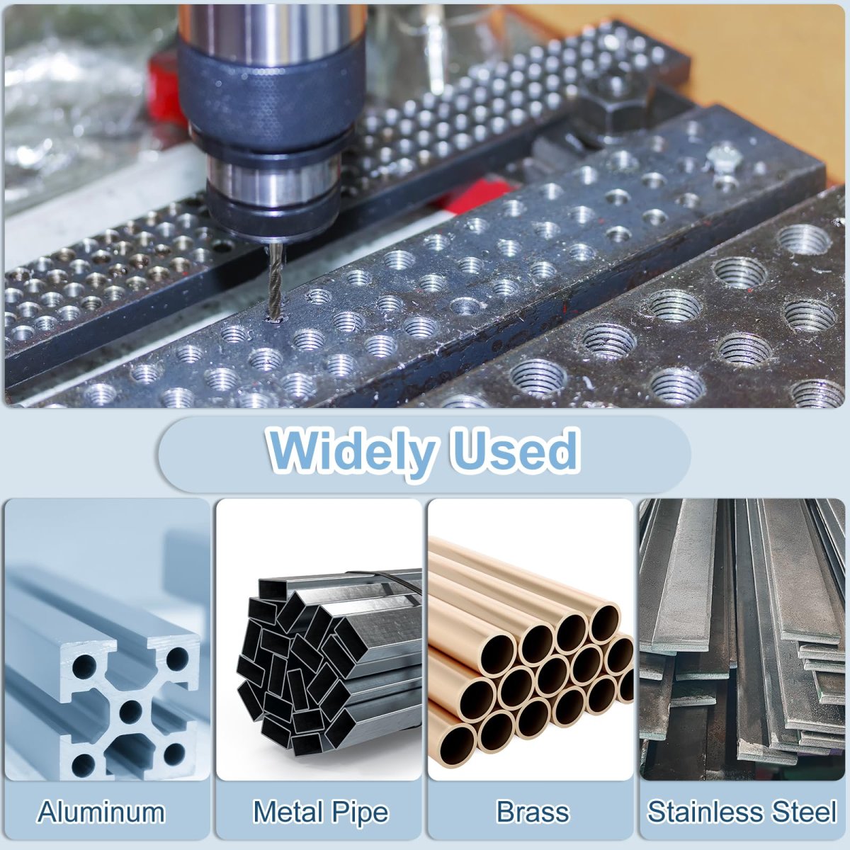 Spiral Flute Taps M6 X 1 H2 High Speed Steel Hss Nitriding Machine Thread Milling Threading Screw Tap Tapping Tool