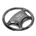 Infiniti Black Chrome Steering Wheel Key Chain 